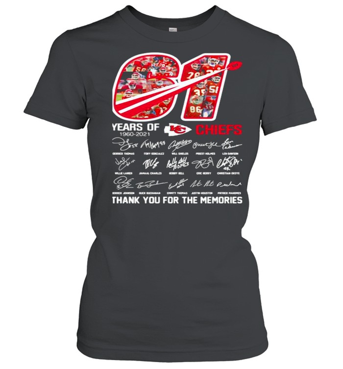 61 Years Of Chiefs 1960 2021 Signature shirt Classic Women's T-shirt