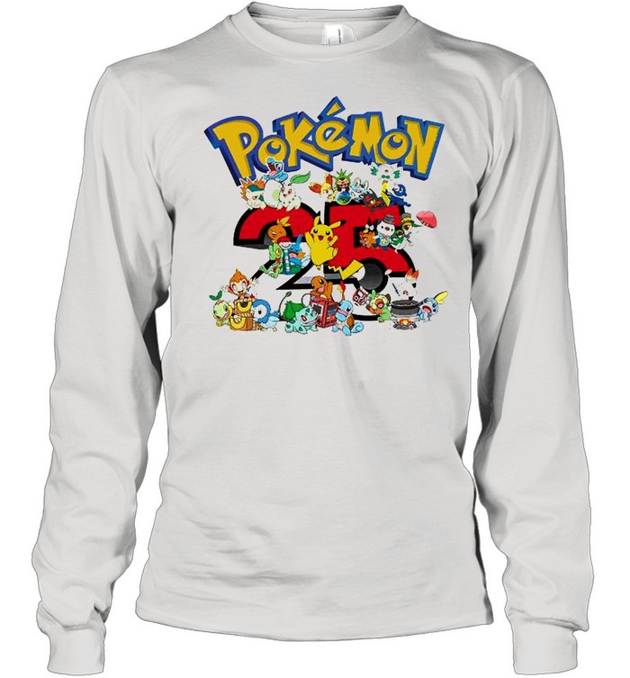 Pokemon 25th Anniversary shirt Long Sleeved T-shirt