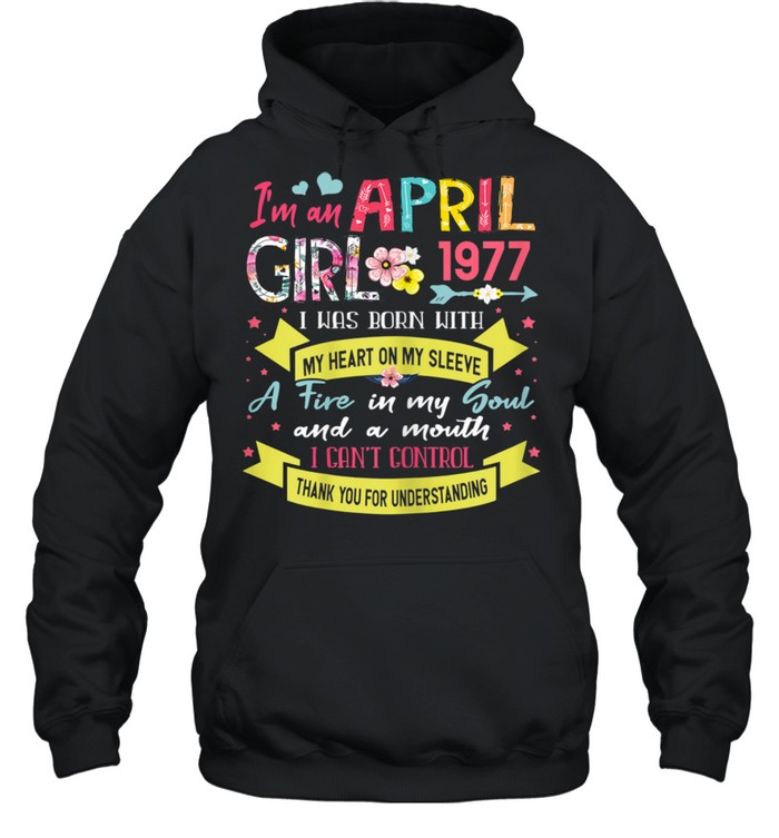Awesome Since 1977 44th Birthday I'm A April Girl 1977 Unisex Hoodie
