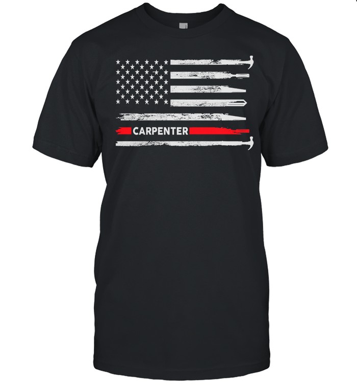 Carpenter American flag shirt