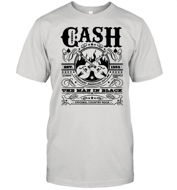 Vintage Outlaws Music Retro Johnny Arts Cash Legends shirt
