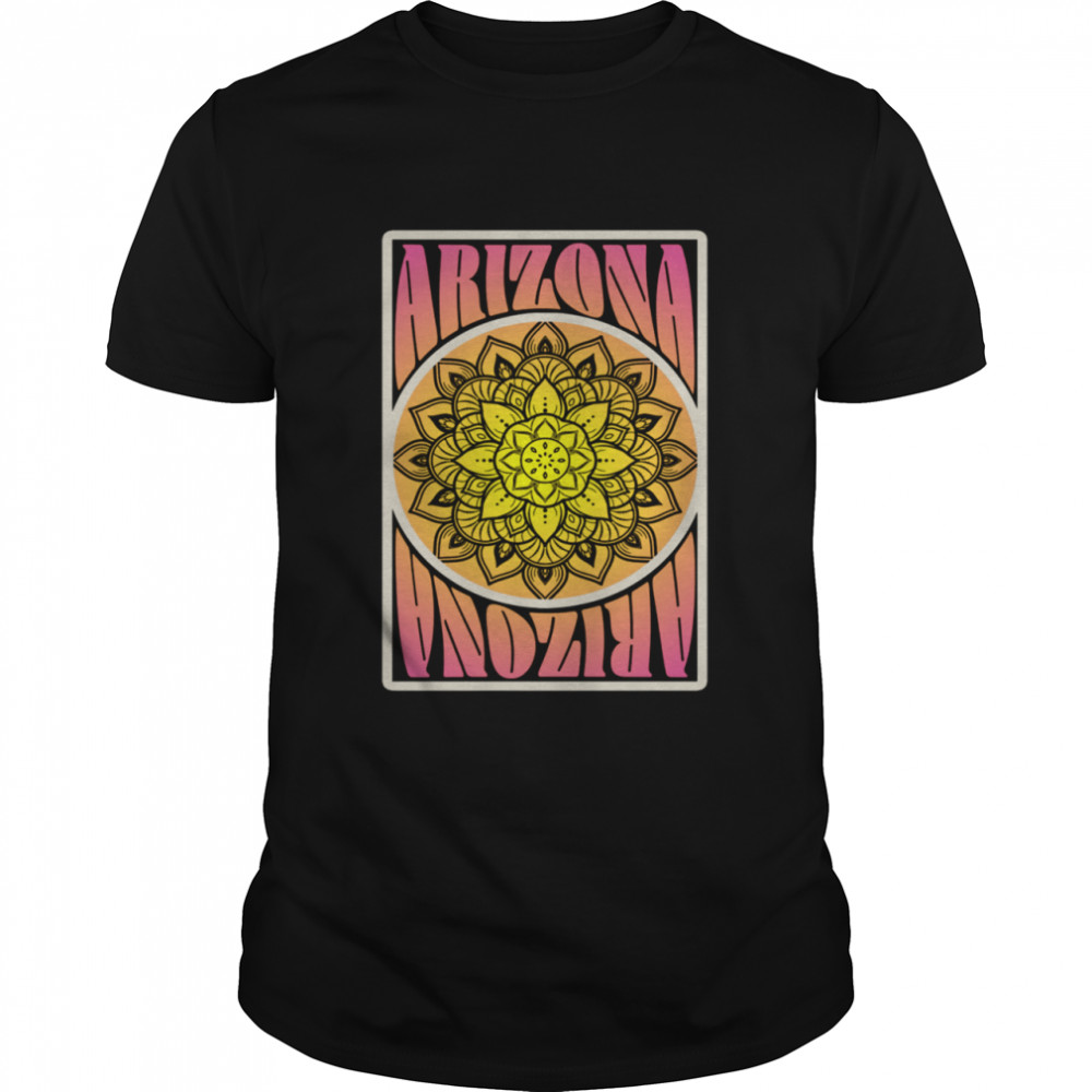Arizona State Vintage Colors Psychedelic Retro Shirt