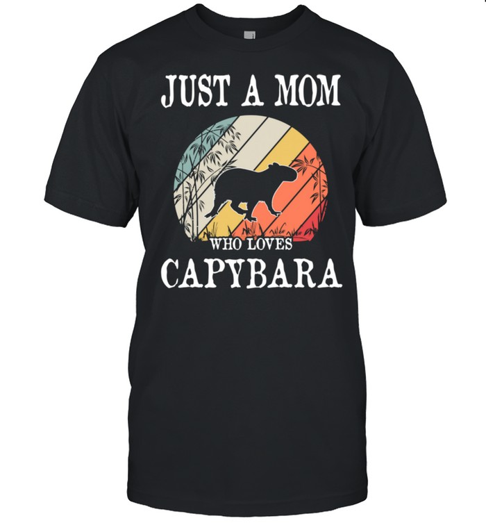 Just A Mom Who Loves Capybara shirt