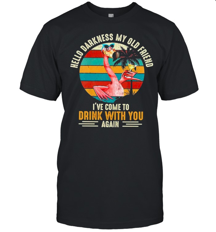 Hello Darkness My Old Friend Ive Come To Drink With You Again Vintage shirt