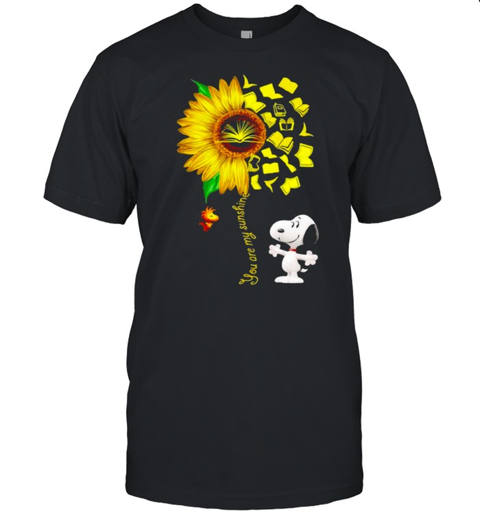 You Are My Sunshine Snoopy Woodstock Books Shirt