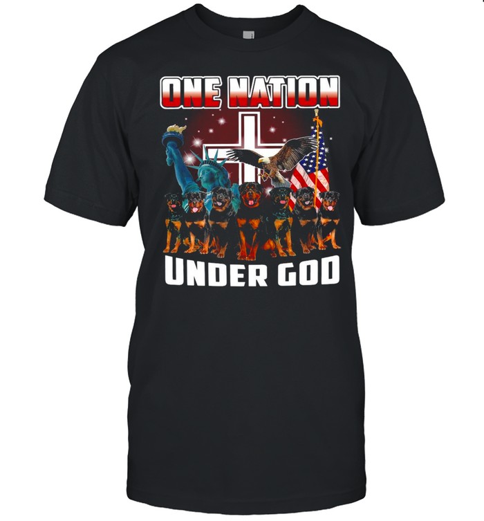 Rottweiler One Nation Under God Rottweiler Lover T-shirt