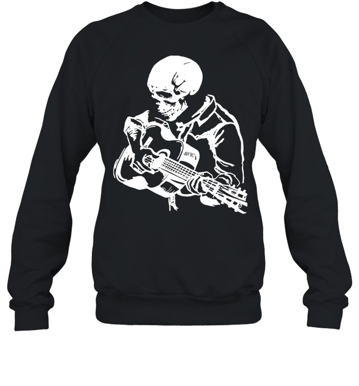Skeleton playing Guitar shirt Unisex Sweatshirt