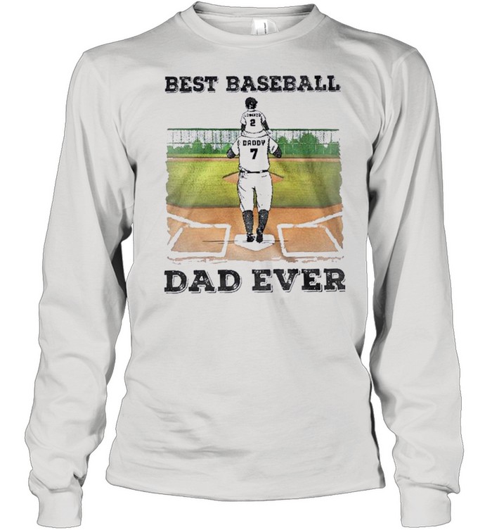 Daddy And Lorenzo Best Baseball Dad Ever 2021 shirt Long Sleeved T-shirt