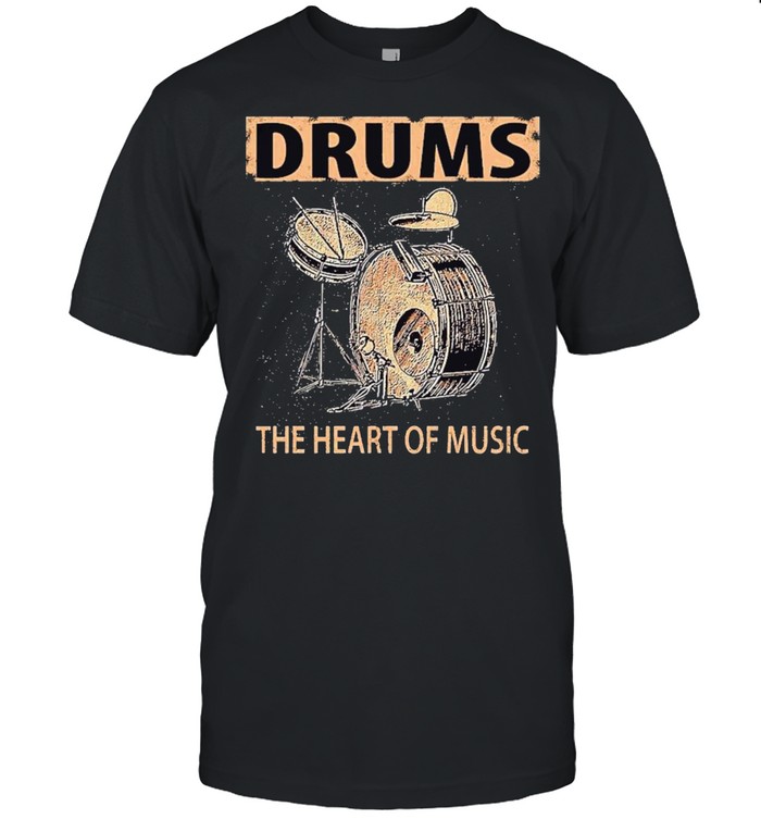 Drums the heart of music shirt Classic Men's T-shirt