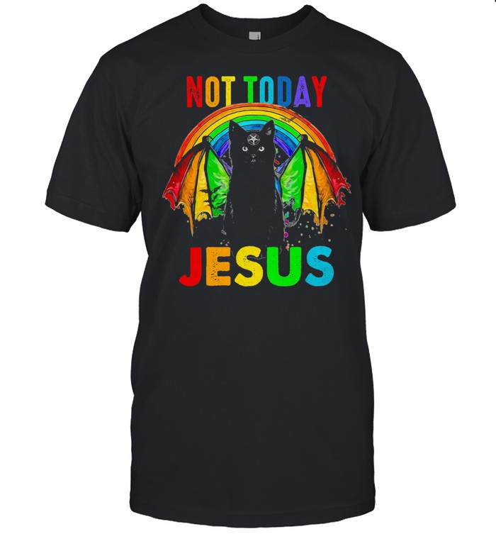 LGBT black cat not today Jesus shirt Classic Men's T-shirt