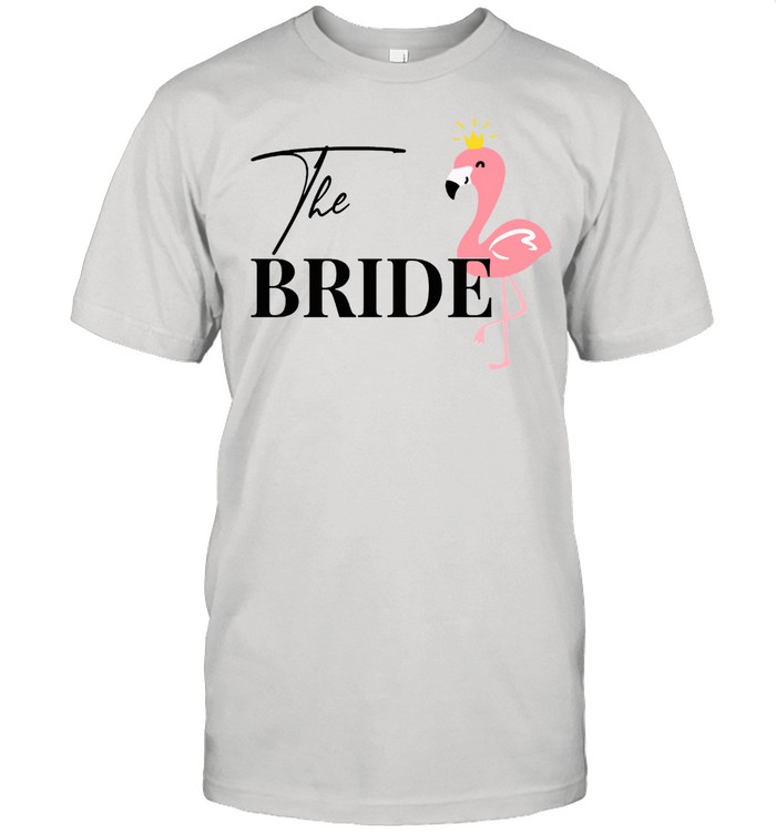 Damen Bride to be Braut Flamingo Flamingos JGA Verlobung Langarmshirt shirt