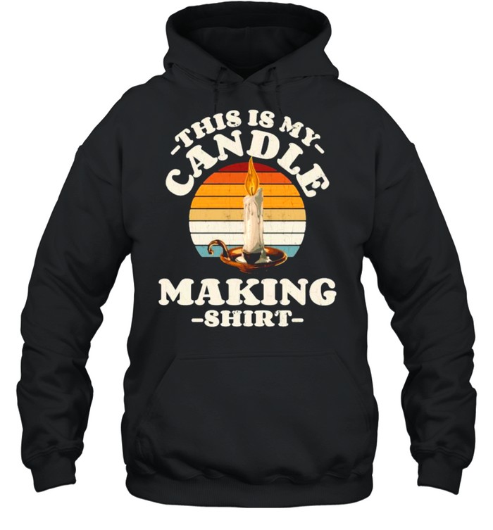 This Is My Candle Making Candlemaker Vintage T- Unisex Hoodie