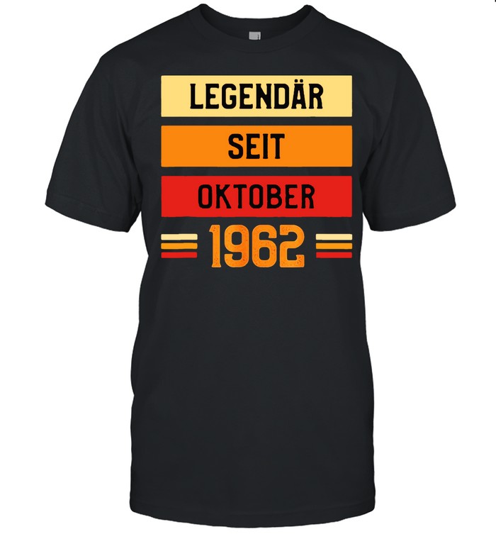 Geburtstag Legendär seit Oktober 1962 Vintage T-shirt