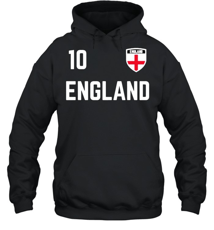 10 England Soccer Jersey 2020 2021 Euros English Football Team T- Unisex Hoodie