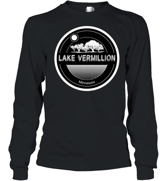 Lake Vermilion Minnesota Vintage T-shirt Long Sleeved T-shirt