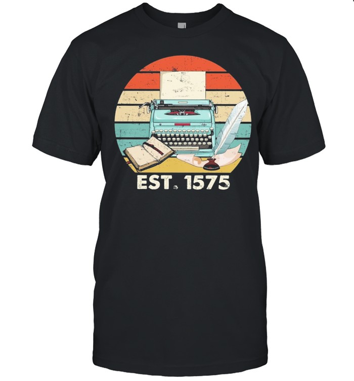 Typewriter 1575 Day Vintage Retro shirt Classic Men's T-shirt