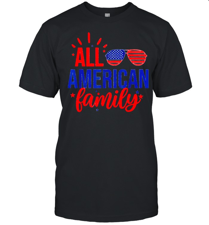 All American Family 4th of July Sunglasses T- Classic Men's T-shirt