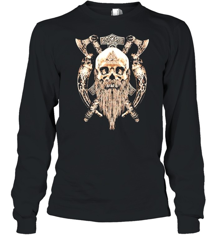Viking Skull  Long Sleeved T-shirt