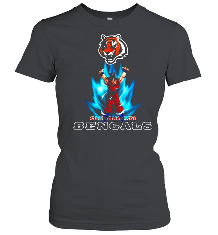 Son Goku Powering Up In Energy Cincinnati Bengals T-shirt Classic Women's T-shirt