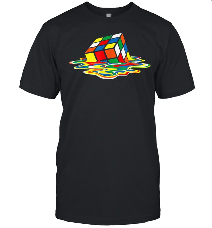 Melting Cube Retro Gaming Rubik Rubix Rubics Cube shirt