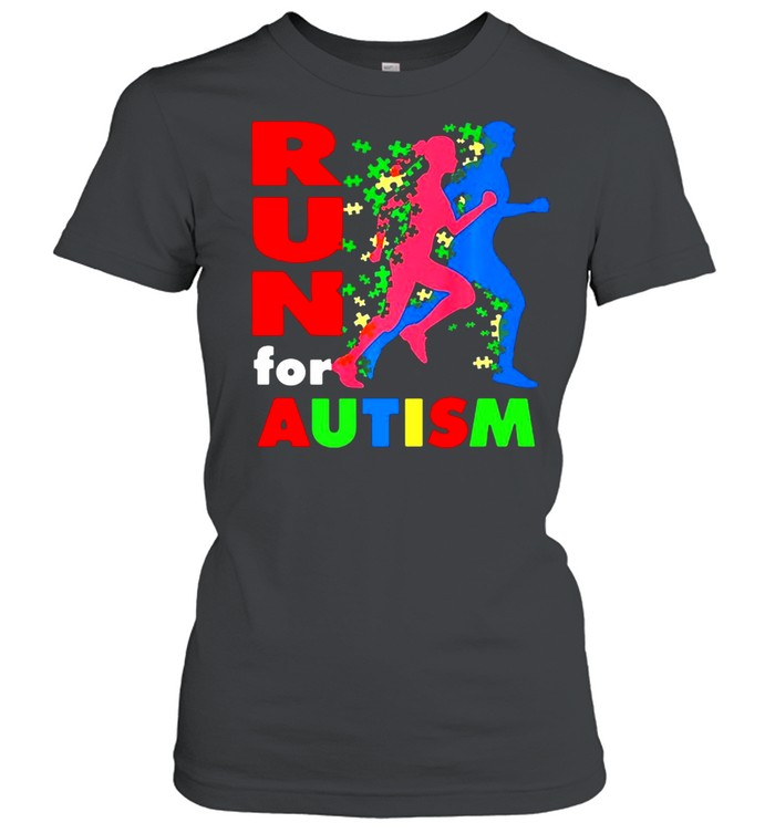 Autism Awareness Run For Autism Running Race T-shirt Classic Women's T-shirt
