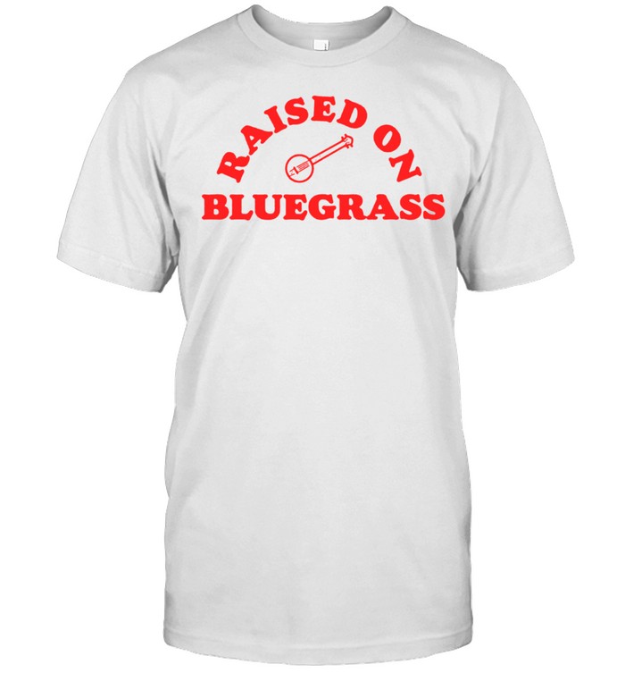 Raised On Bluegrass Eighties Minimalist Banjo Retro shirt