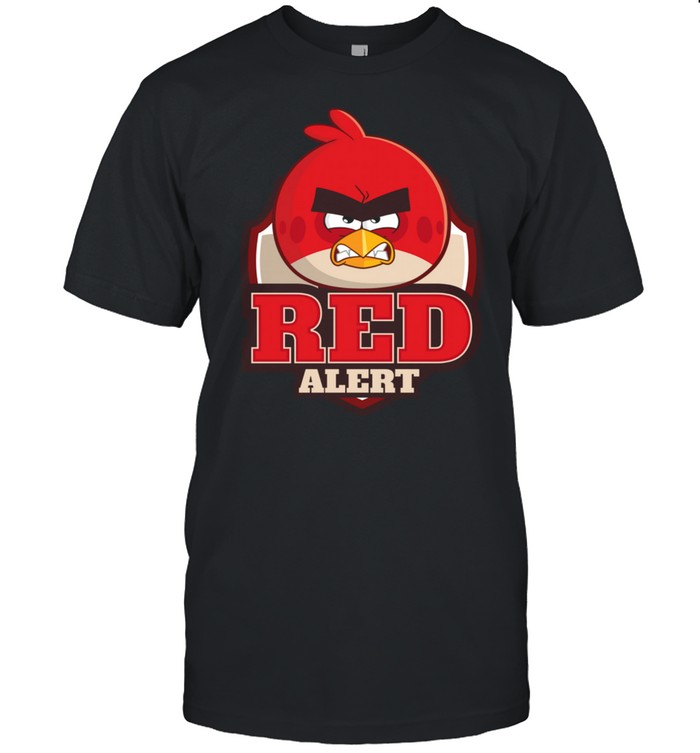 US Angry Birds Text Red Alert 01 shirt