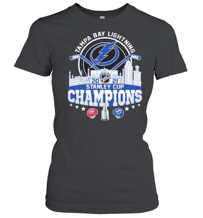 Tampa Bay Lightning and Montreal Canadiens 2021 stanley cup champions shirt Classic Women's T-shirt