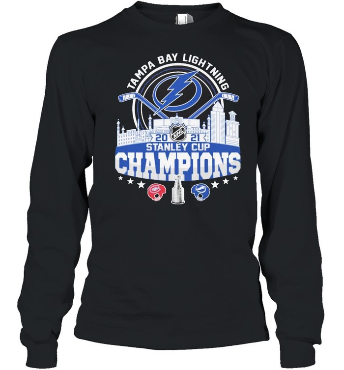 Tampa Bay Lightning and Montreal Canadiens 2021 stanley cup champions shirt Long Sleeved T-shirt