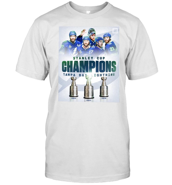Stanley Cup Champions 2004 2020 2021 Tampa Bay Lightning Team sports shirt