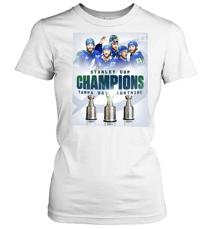 Stanley Cup Champions 2004 2020 2021 Tampa Bay Lightning Team sports shirt Classic Women's T-shirt