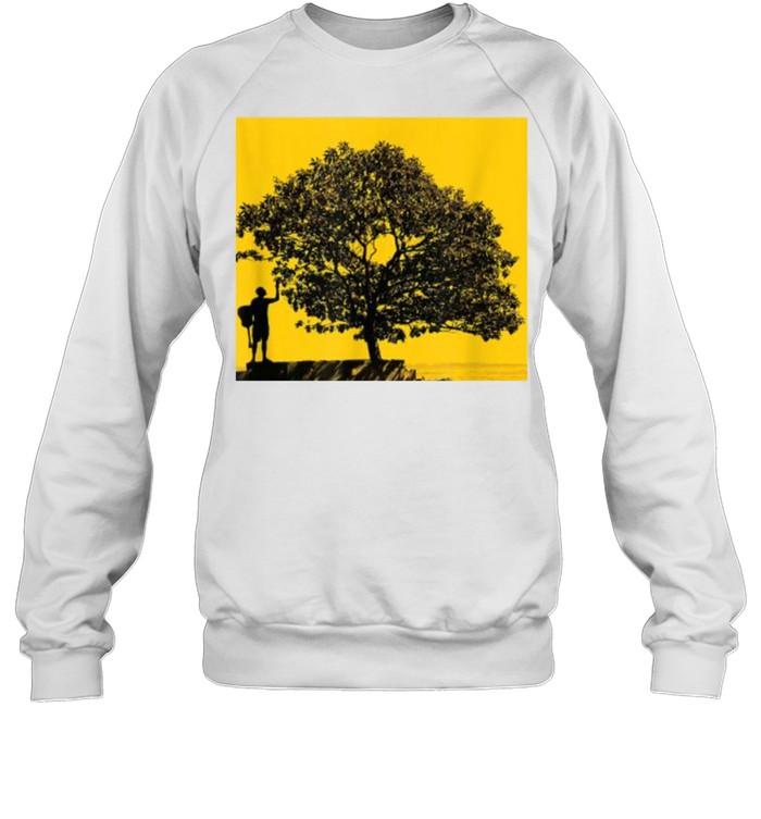 The tree and man in dreams with art style T- Unisex Sweatshirt