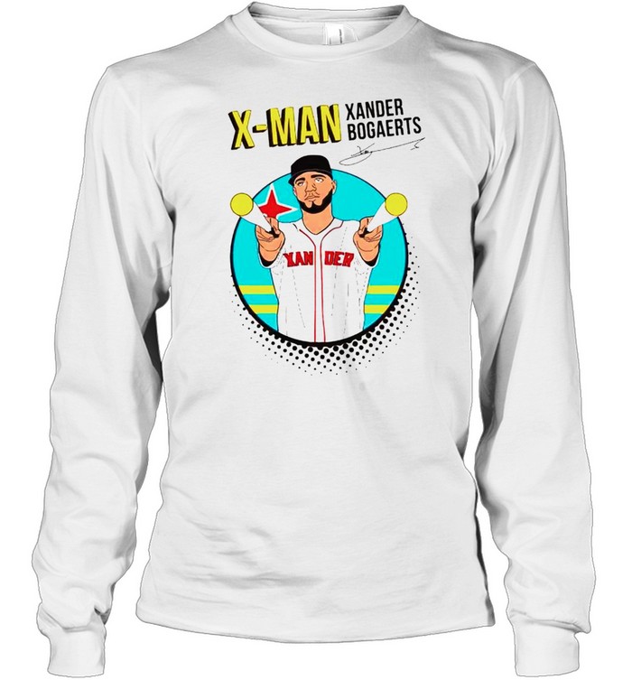 Xander Bogaerts x-man signature shirt Long Sleeved T-shirt