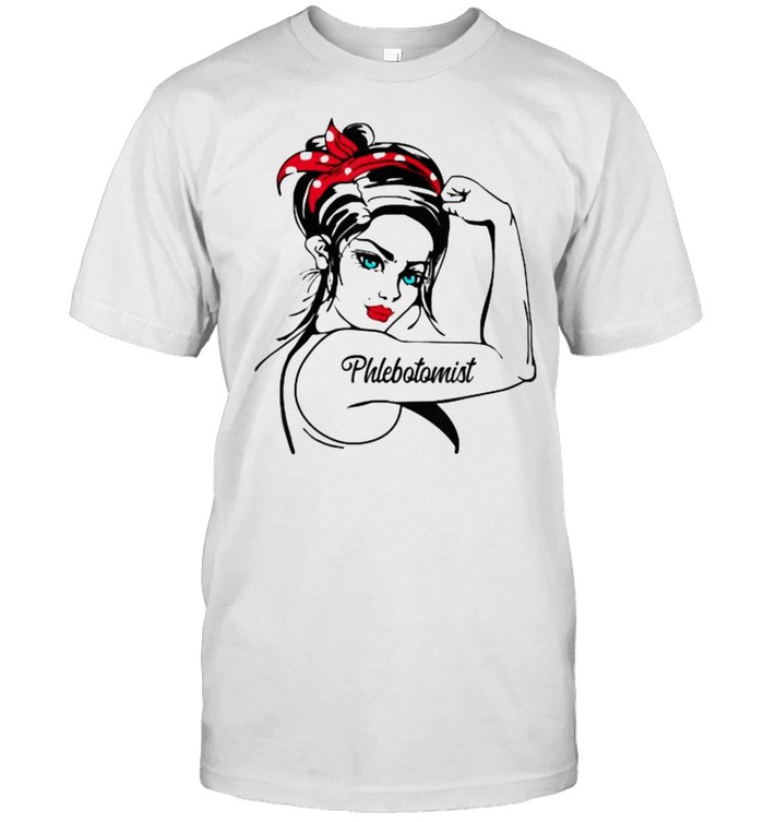 Female Phlebotomist Rosie The Riveter Pin Up Girl T-Shirt