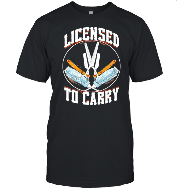 Female Barber Licensed to Carry shirt