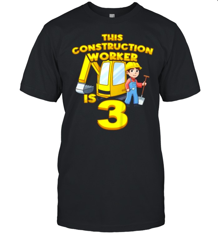 This Construction Worker 3 Year Old Truck T-Shirt