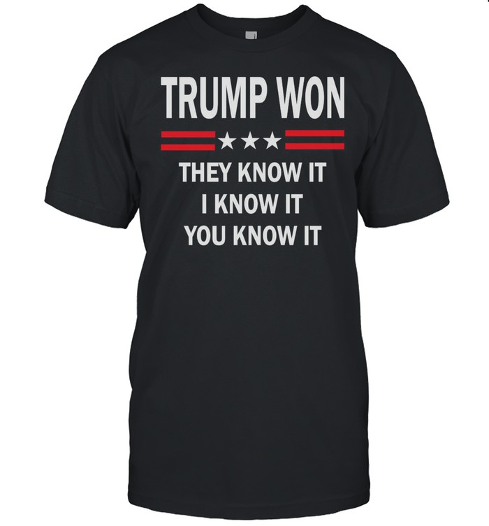 Donald Trump Won They Know It I Know It You Know It T-shirt Classic Men's T-shirt