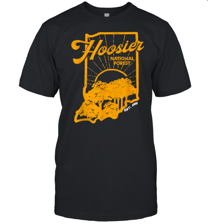 Indiana State Hoosier National Forest Retro Vintage T- Classic Men's T-shirt