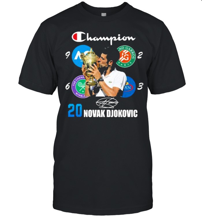 Champion 20 novak djokovic signature shirt