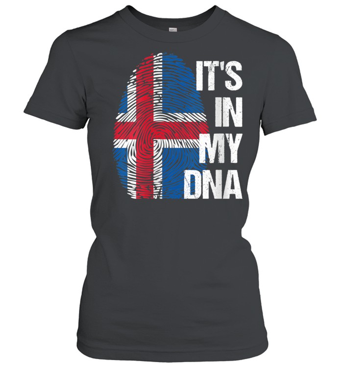 Iceland flag country dna roots heritage pride culture shirt Classic Women's T-shirt