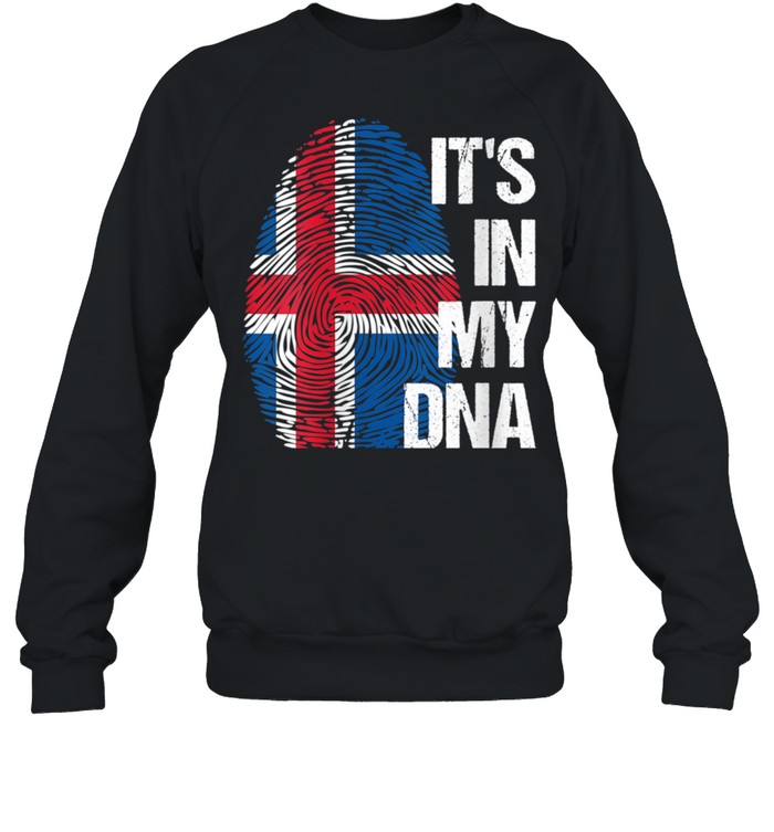 Iceland flag country dna roots heritage pride culture shirt Unisex Sweatshirt