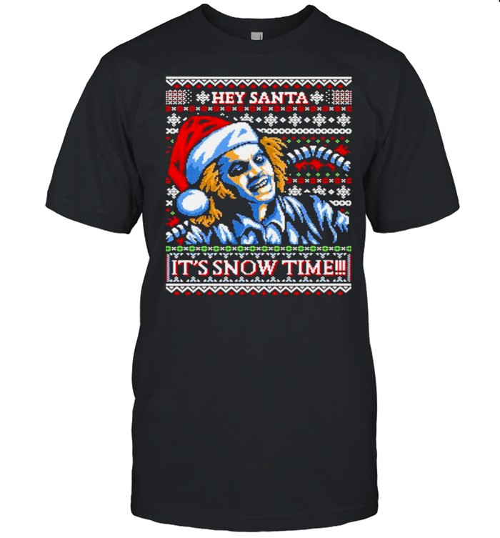 Beetlejuice hey Santa it’s snow time shirt Classic Men's T-shirt