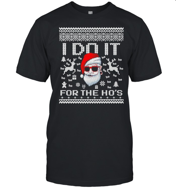 Santa I do it for the ho’s Christmas shirt Classic Men's T-shirt