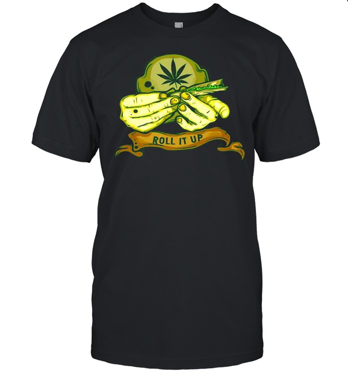 Weed Pot Leaf Cannabis Roll It Up T-shirt Classic Men's T-shirt