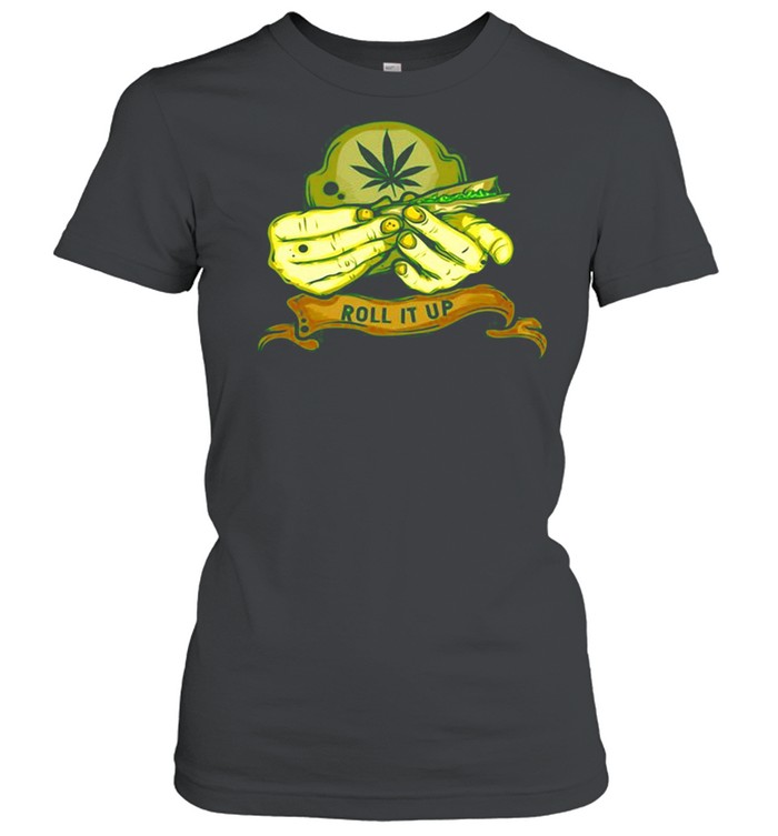 Weed Pot Leaf Cannabis Roll It Up T-shirt Classic Women's T-shirt