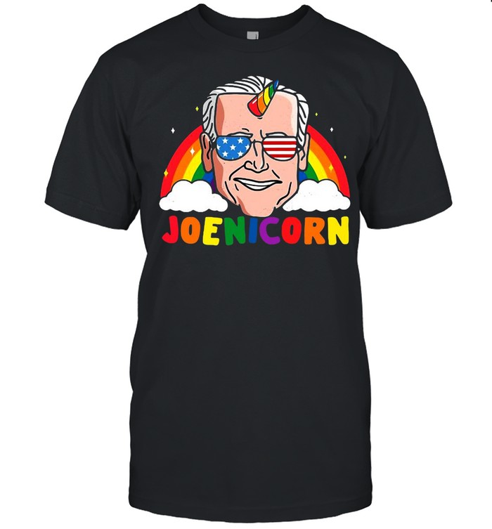 Joe Biden 2024 Unicorn Joenicorn Funny President Usa Rainbow T-shirt