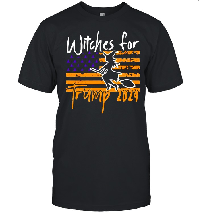 American Flag Witches For Trump 2024 Halloween T-shirt Classic Men's T-shirt