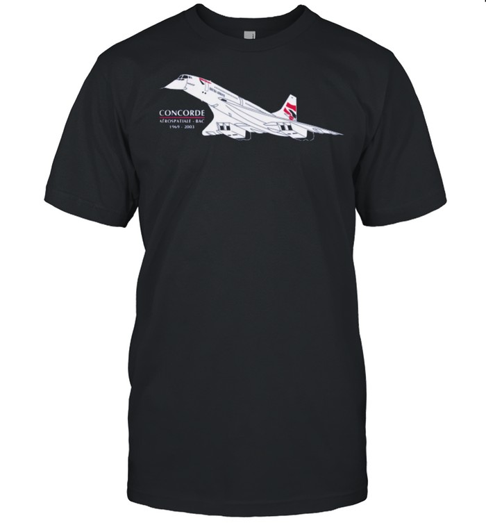 Concorde spatiale bac 1969 2003 shirt