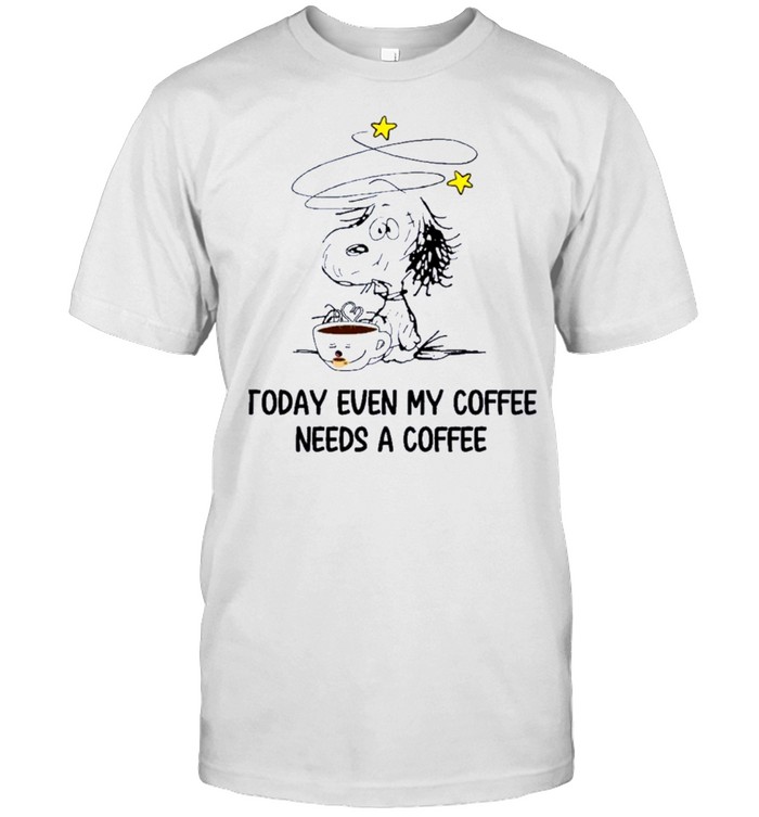 Snoopy today even my coffee needs a coffee shirt Classic Men's T-shirt