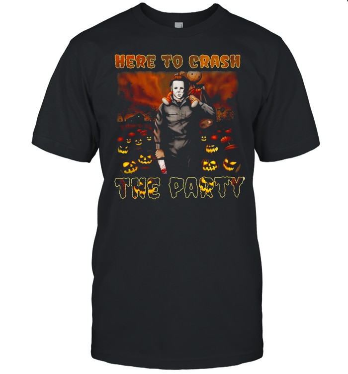 michael Myers here to crash the party Halloween shirt Classic Men's T-shirt
